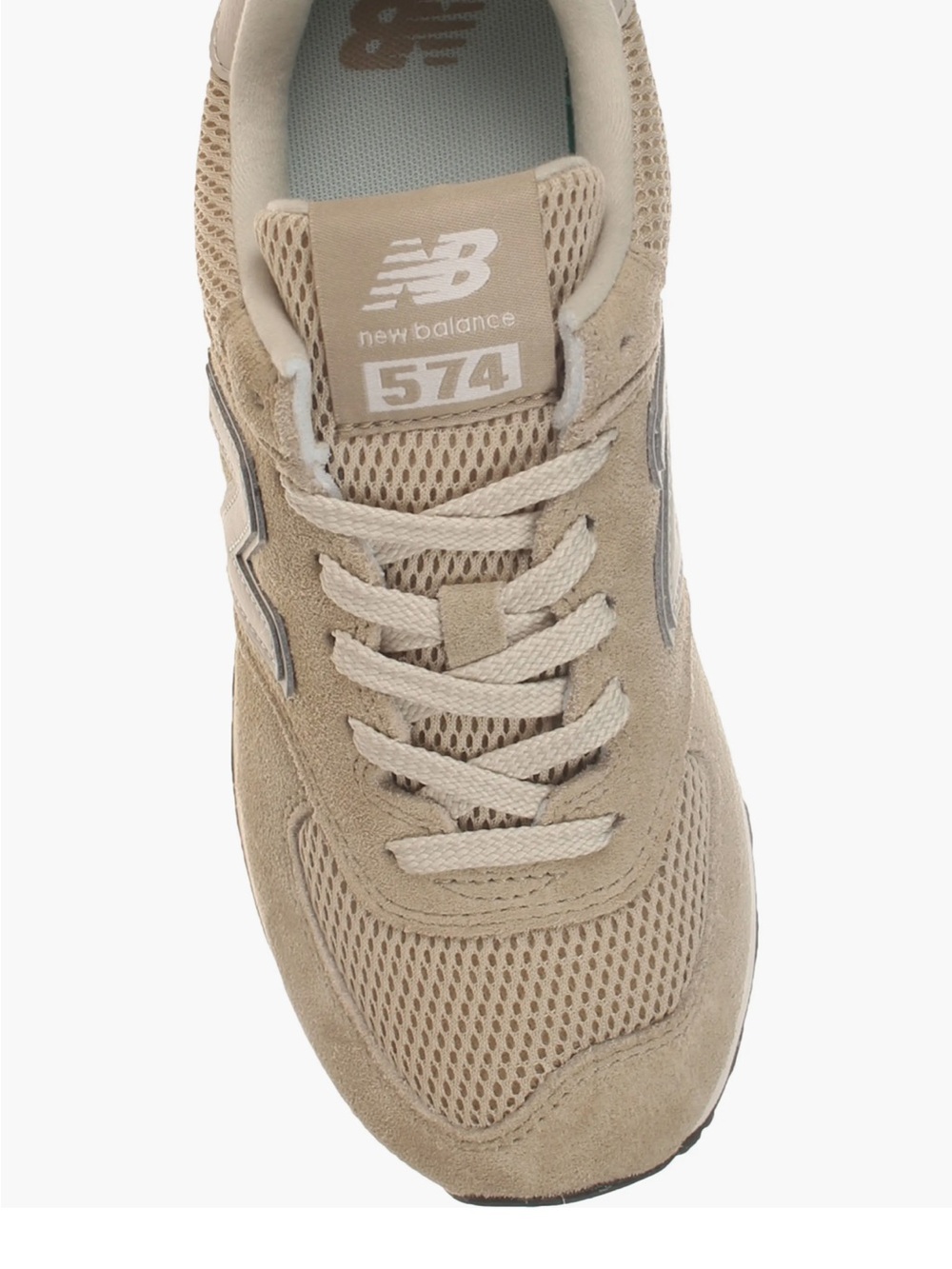 New Balance Tan Suede & Mesh Sneaker - Picture 3 of 9